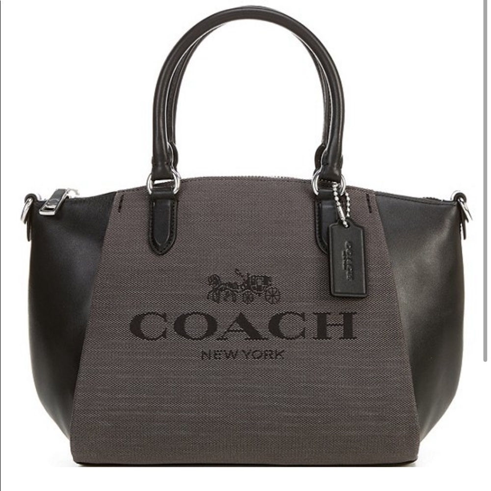 COACH Elise Signature Horse and Carriage Satchel